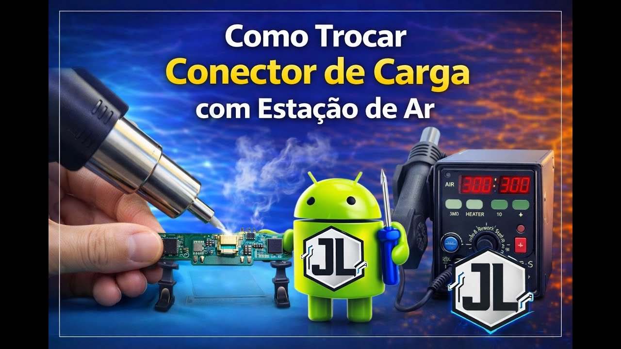 COMO TROCAR CONECTOR DE CARGA COM ESTAÇÃO DE AR (DICAS PARA INICIANTES)