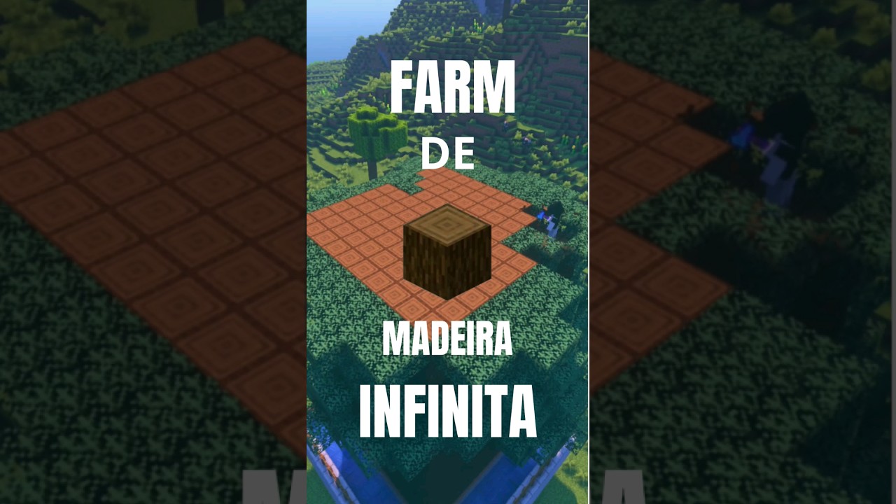 Minecraft Tutorial - Simples Farm de Madeira Infinita