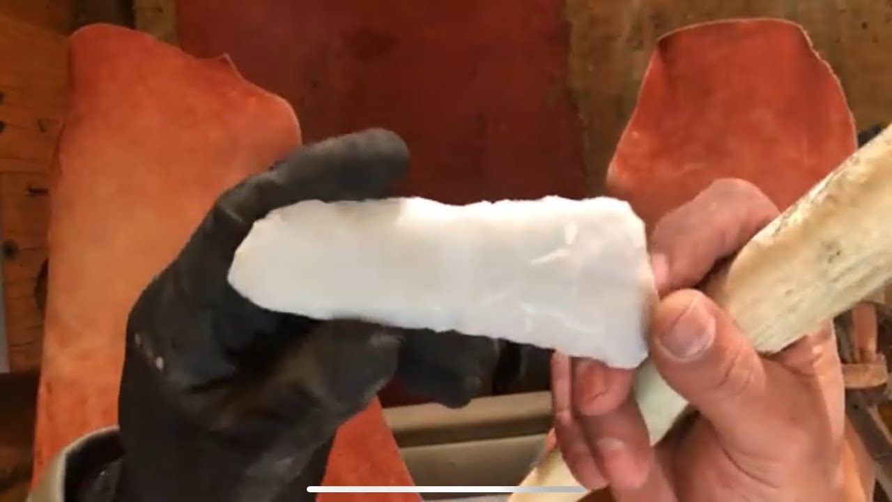 Novaculite slab worked to bifaces 