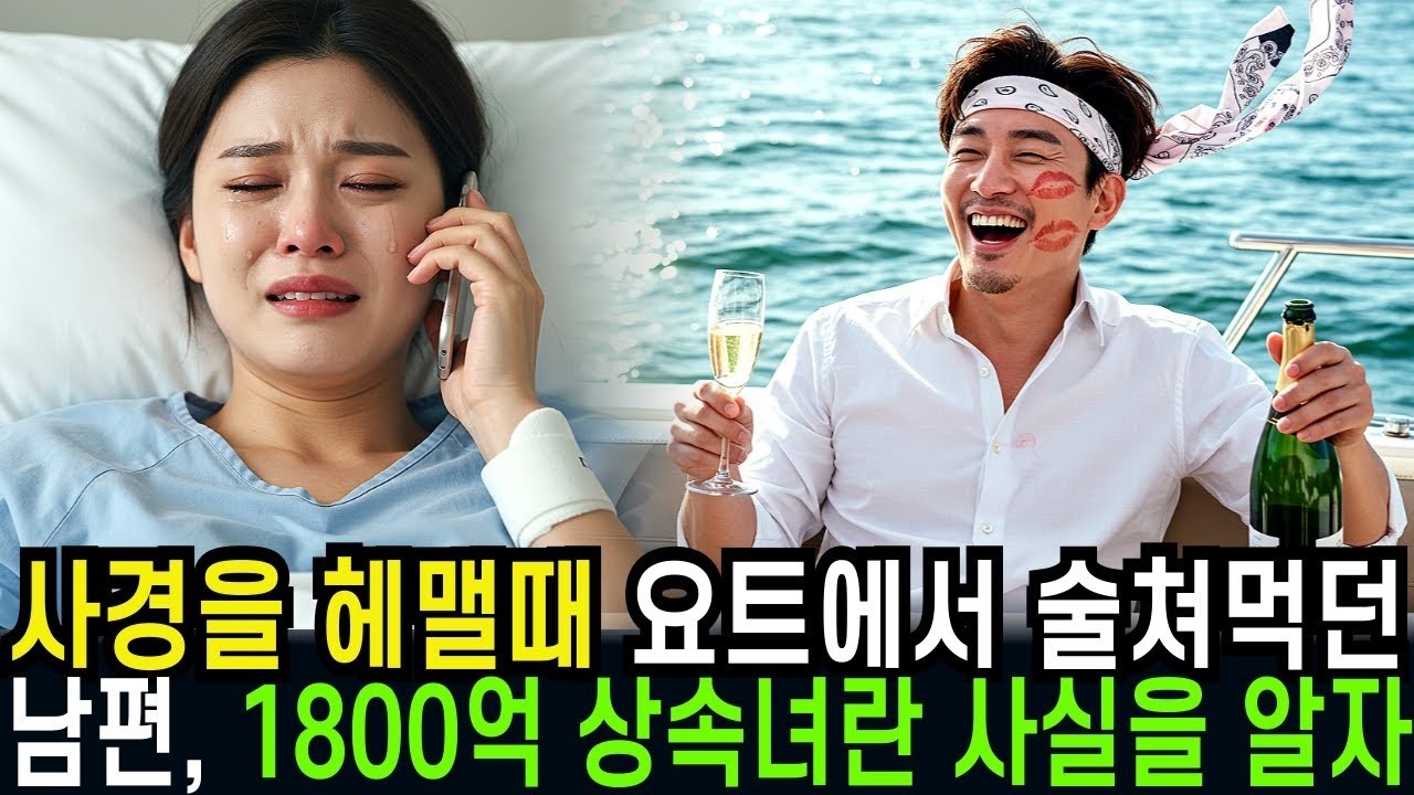 아내가 사경을 헤맬때 요트에서 술쳐먹던 남편, 아내가 1800억 상속녀란 사실을 몰랐다