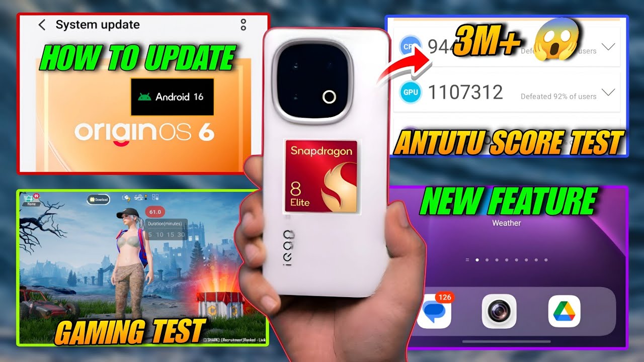 КАК ОБНОВИТЬ 🥳 ORIGIN OS 6. ОБЗОР НОВЫХ ФУНКЦИЙ ДОК-СТАНЦИИ ⚡ ИГРЫ + ТЕСТ ANTUTU #iQOO #vivo #Ori...