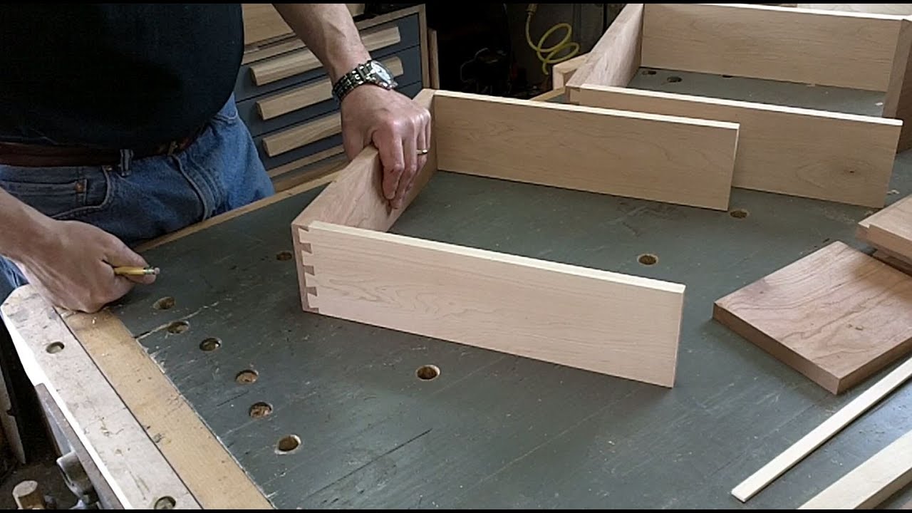 Cherry End Table/Night Stand - Drawers and Top - Pt 3
