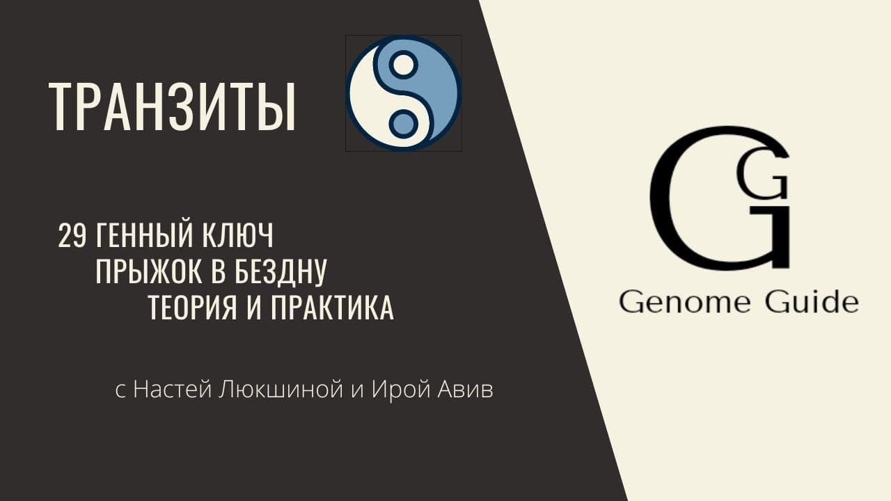 #GenomeGuide. 29 генный ключ. Теория и практика.