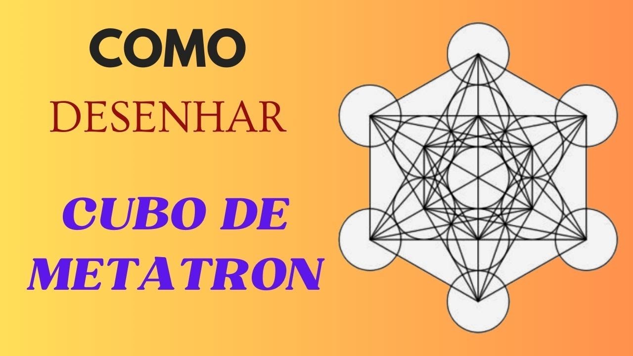 Tutorial Como Desenhar o Cubo de Metatron | Geometria Sagrada | Passo a passo Fácil