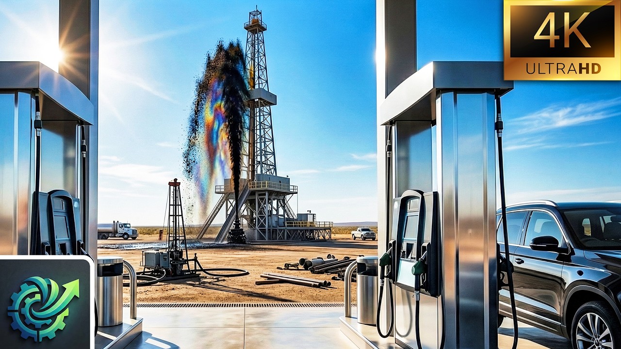 How Crude Oil Becomes GASOLINE | [4K] Factory Process