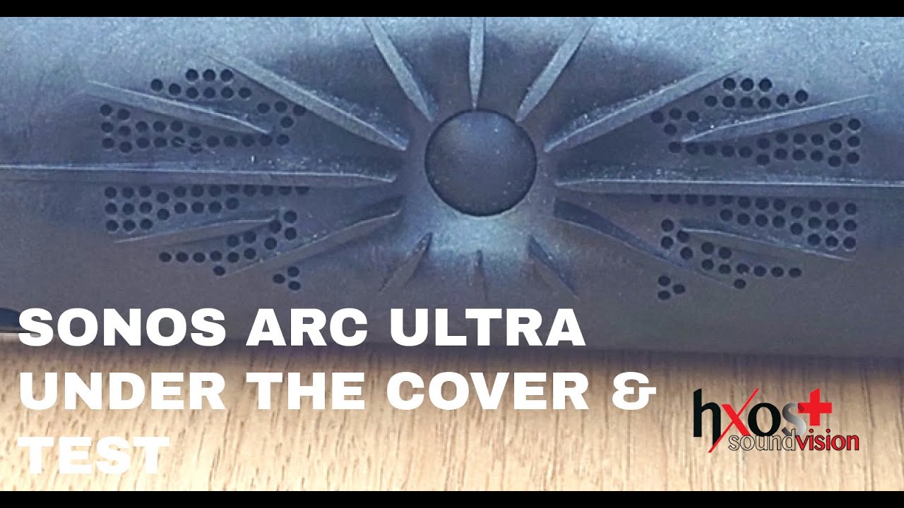 Sonos Arc Ultra soundbar under the hood