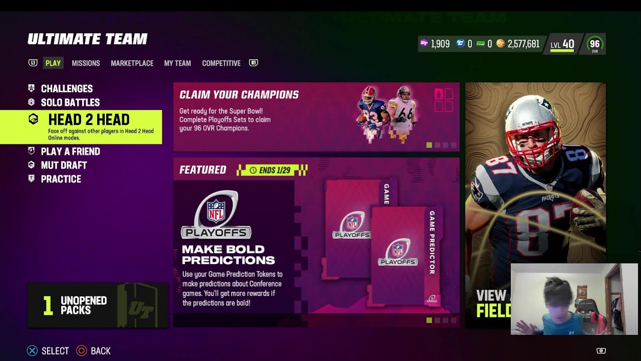 MUT 23: 97 Andre, Ed Reed gameplay h2h seasons (0-1)