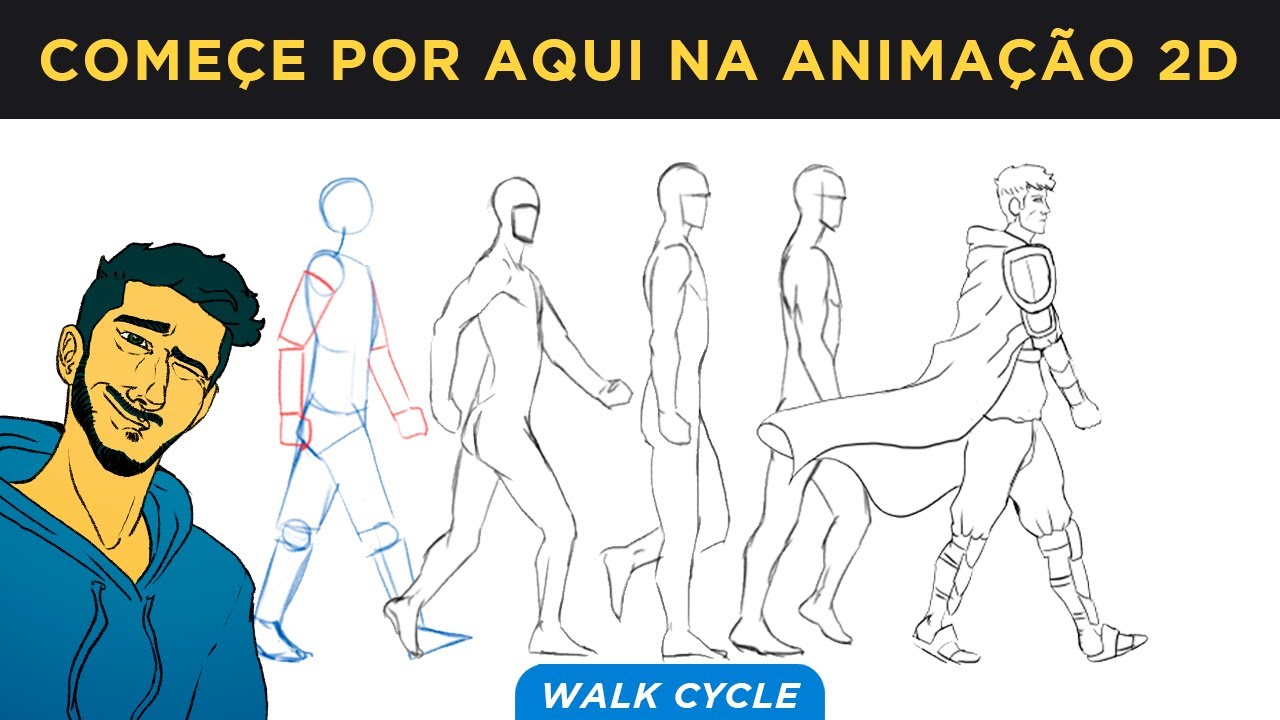 Como animar um Personagem Caminhando (walk cycle)