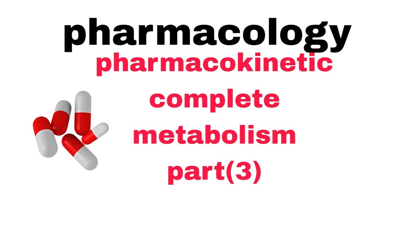 Pharmacokinetics part 3 metabolism (bio transformation)