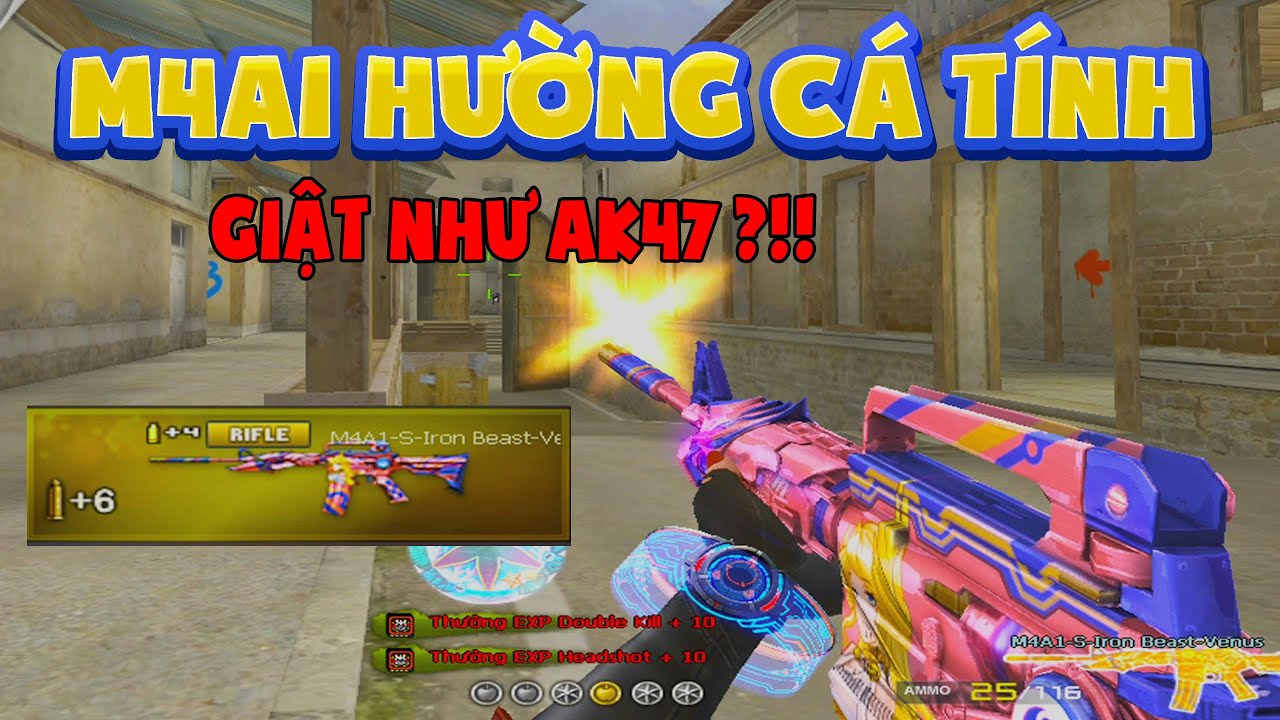 ► Bình luận Đột Kích - M4a1 Venus Hường Cá tính - Giật như Ak47 ...