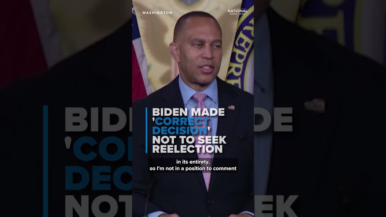 Biden made 'correct decision' to not seek reelection