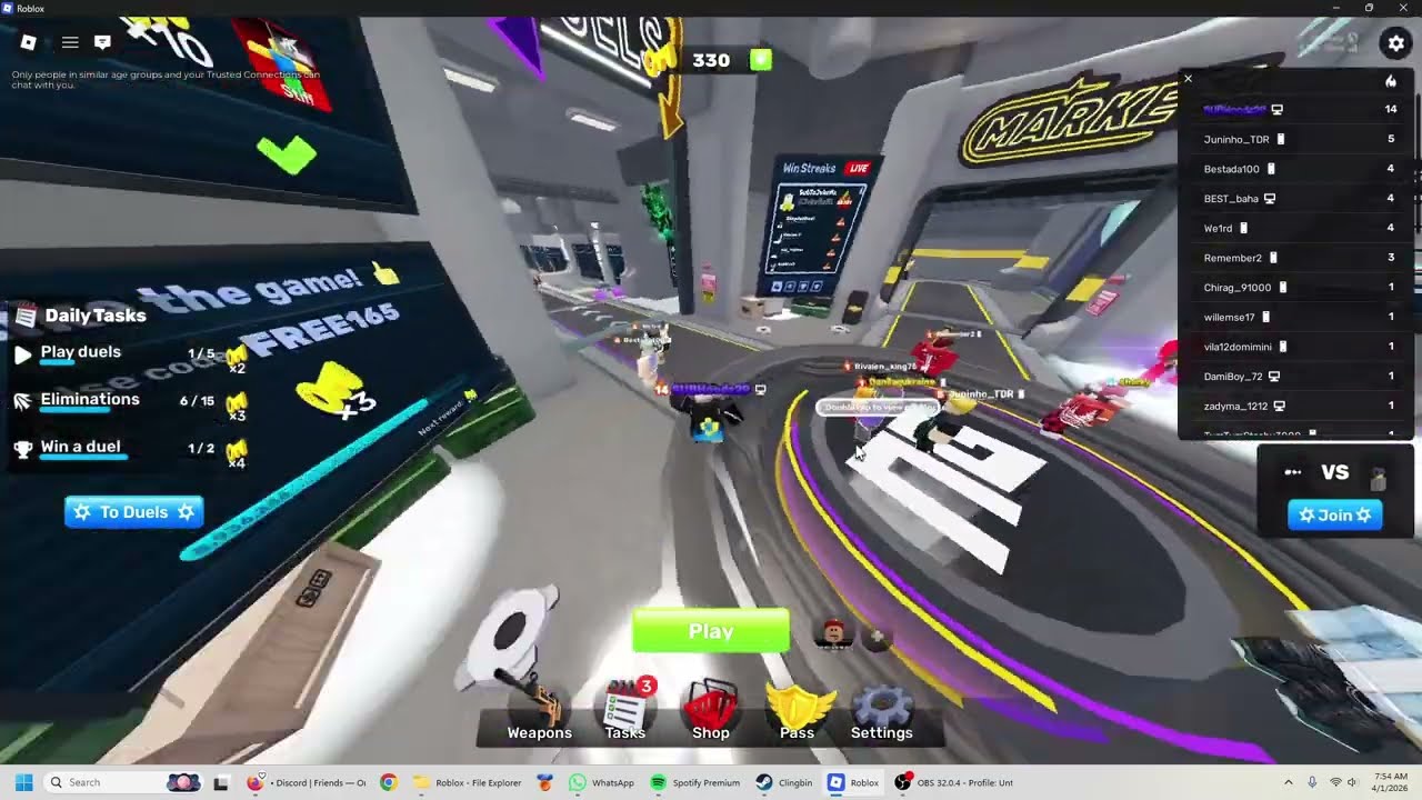 The new april fools gamemode in rivals