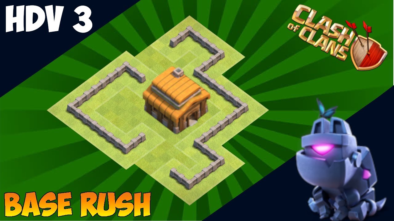 HDV 3 rush anti 2 &eacute;toiles 2021 | GAGNEZ DES TROPHEES ET MONTEZ EN LIGUE | Clash of Clans