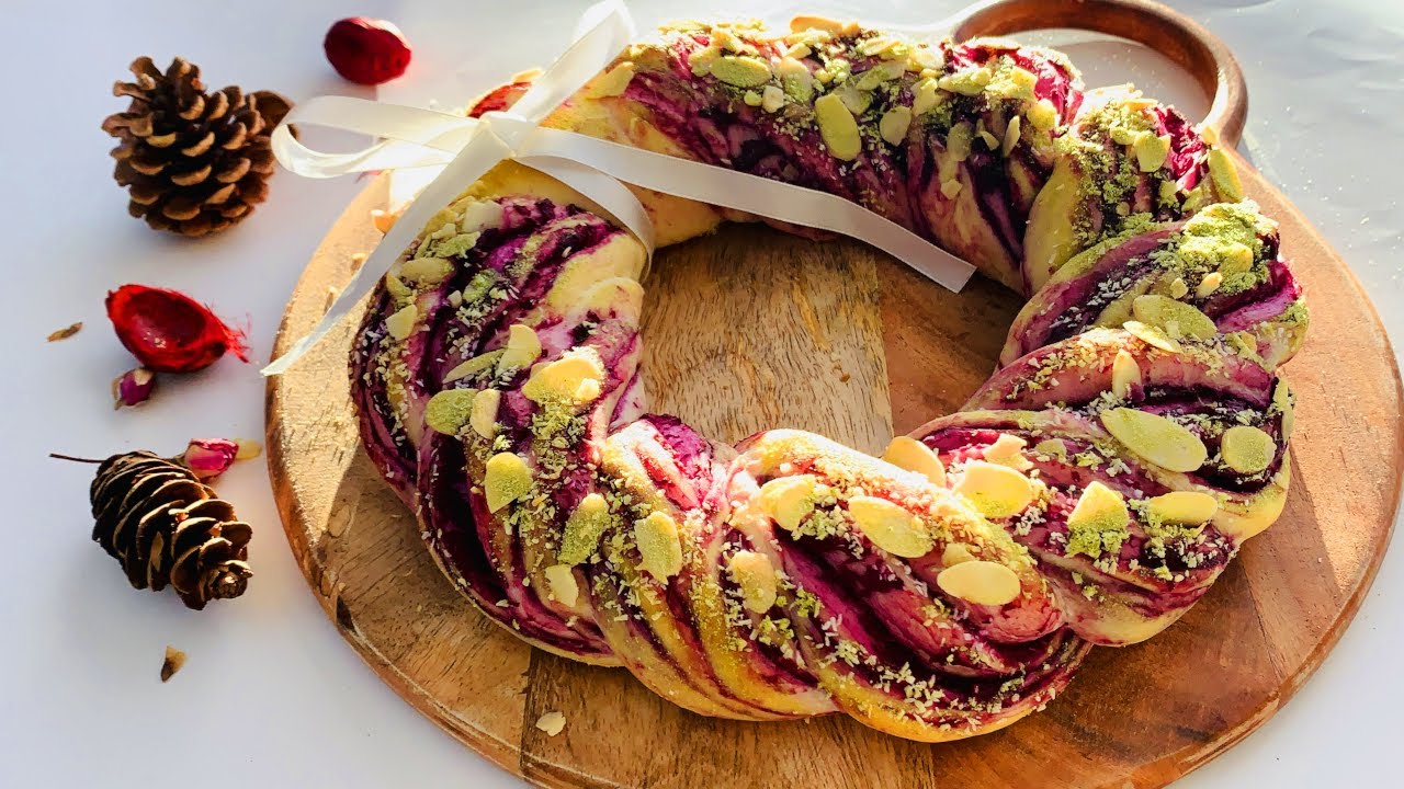 Christmas Wreath Bread: Braided Bread　聖誕節花環麵包 Merry Christmas 🎁
