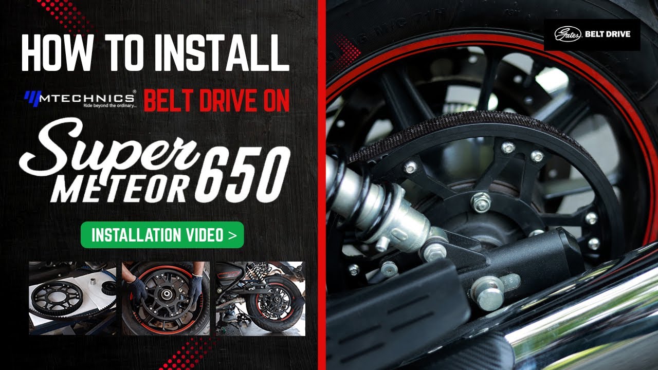Royal Enfield Super Meteor 650 Belt Drive Installation | Step-by-Step Guide