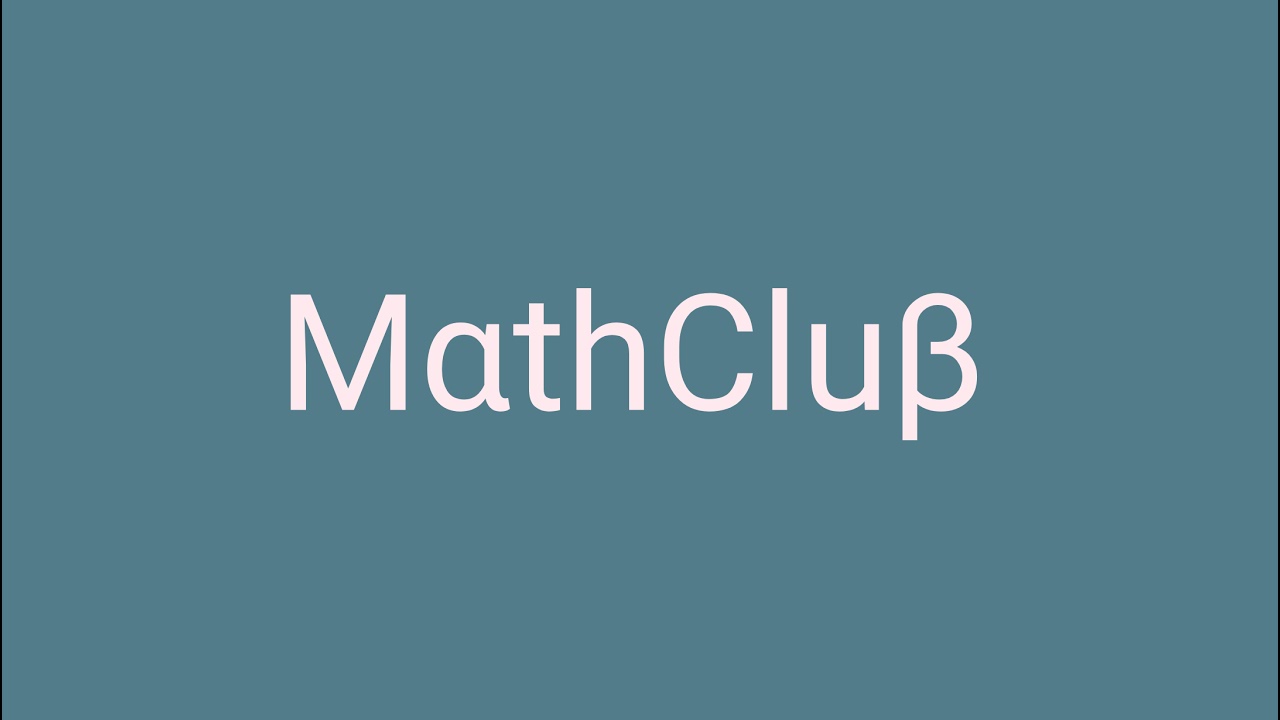 MathClub TMBU Live Stream