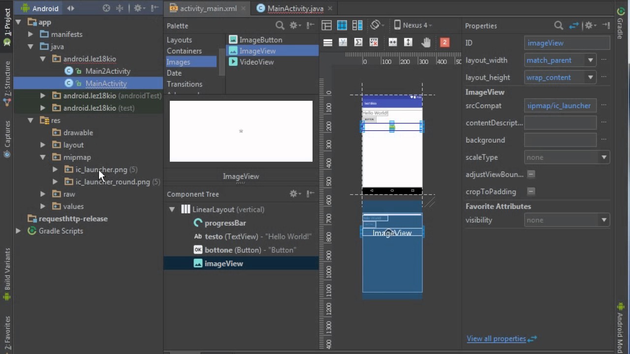 #20 Corso di programmazione Android AsyncTask imageView netWorking class thread