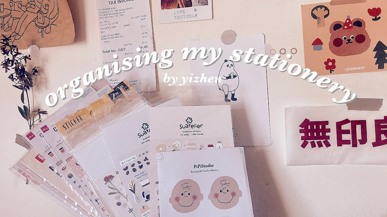 organising my stationery