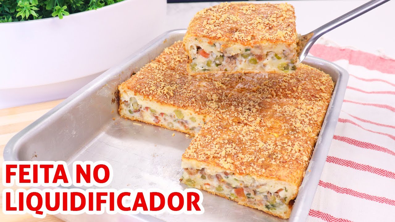 TORTA DE ATUM DE LIQUIDIFICADOR BEM SIMPLES | Receita
