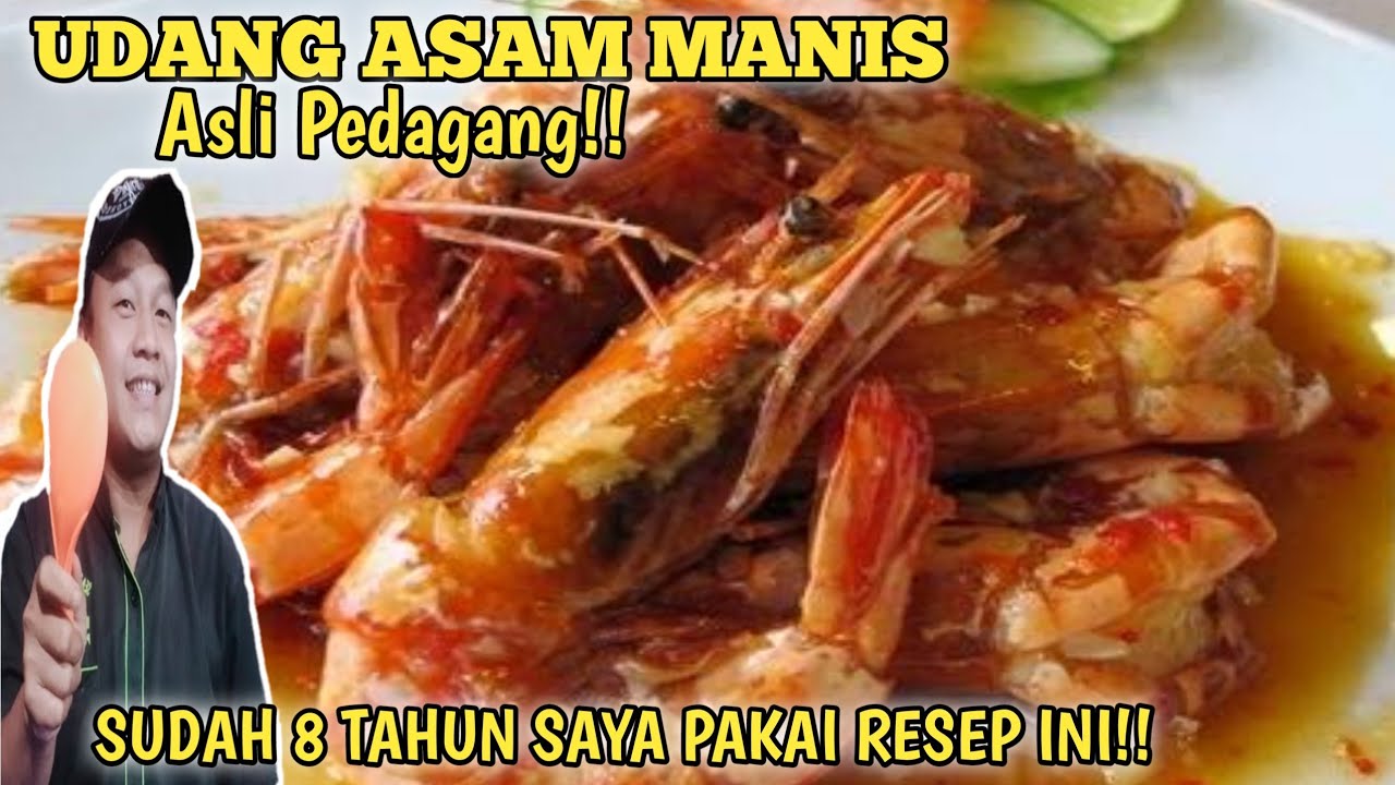 resep membuat udang saus asam manis - ala seafood kaki lima
