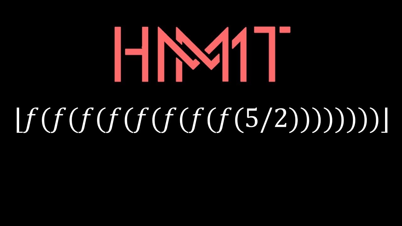 Short but tricky problem from Harvard MIT Math Tournament
