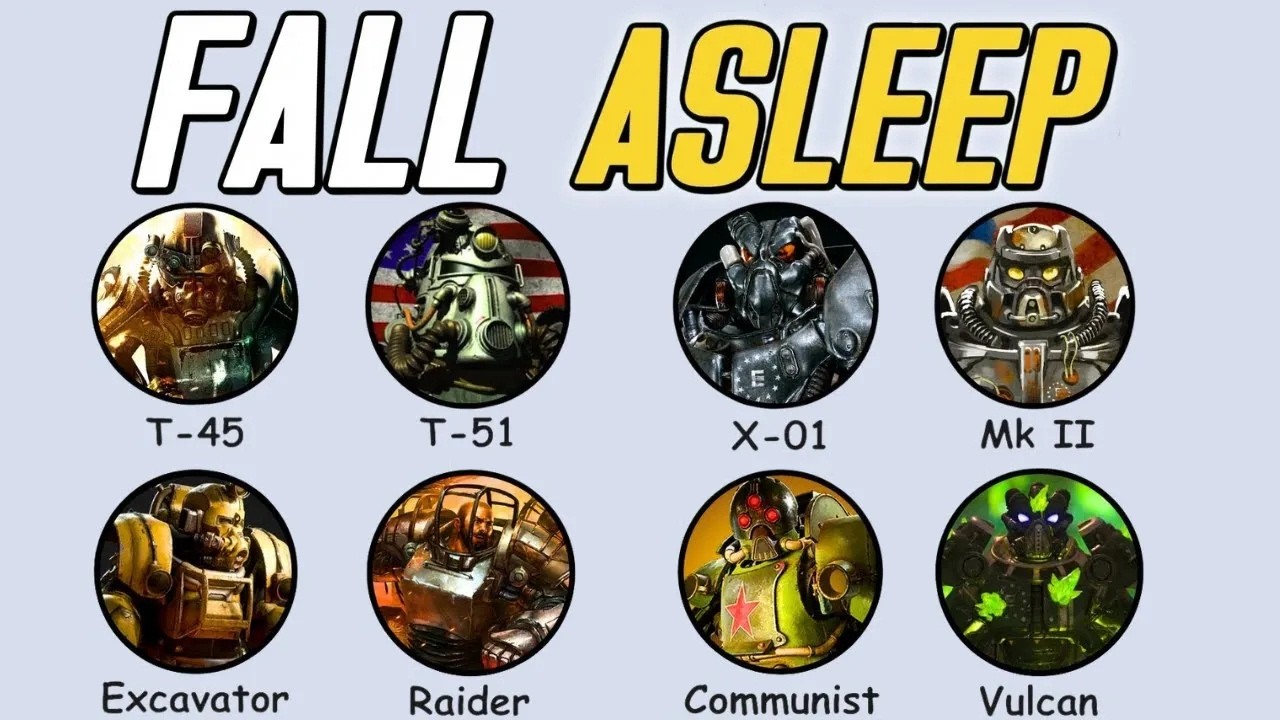 Every Fallout Power Armor Model to Fall Asleep to