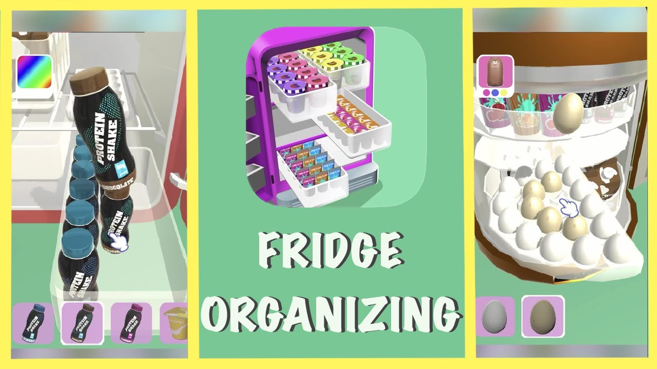 Fridge Organizing Gameplay Walkthrough  | iOS & Android | by Crazy Labs