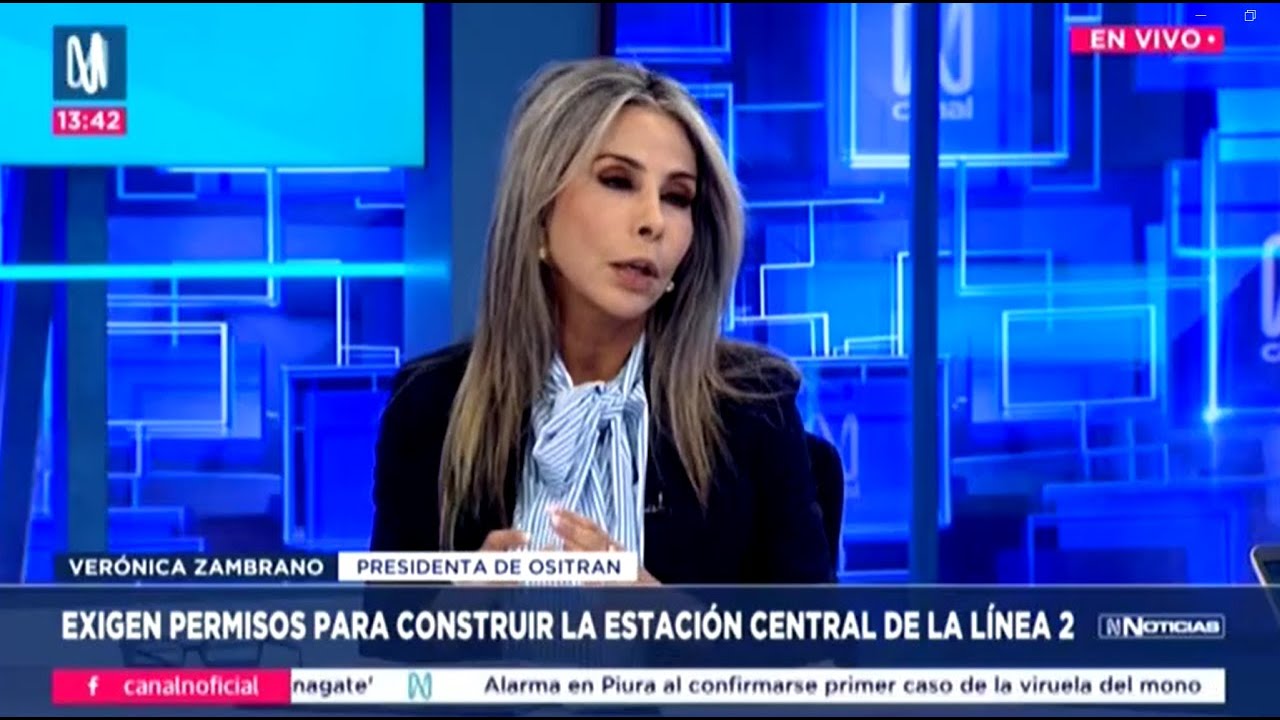 Entrevista a la presidente del Ositrán sobre las obras en Estación Central de la Línea 2 - Canal N