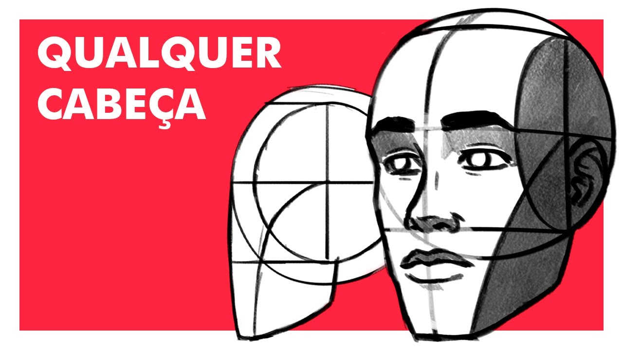 Como desenhar cabeças RAPIDAMENTE - Método Loomis
