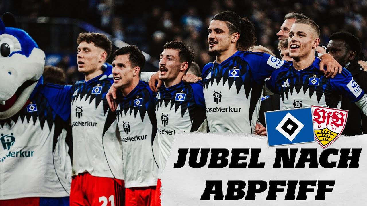 JUBEL NACH LAST-MINUTE-SIEG GEGEN STUTTGART  | HSV vs. VfB Stuttgart | Alle Momente nach Abpfiff