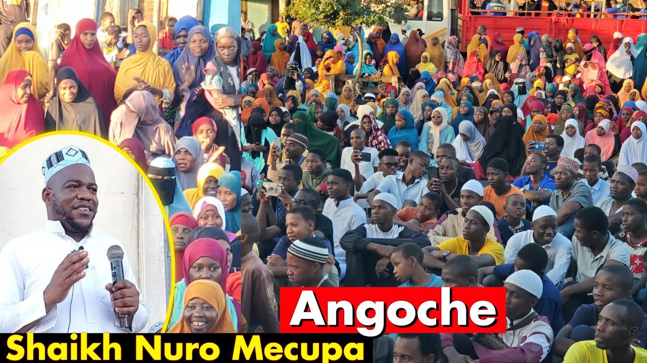 Grande Palestra — Shaikh Nuro Mecupa em Angoche — o Shaikh abordou vários temas no seu discurso — HD