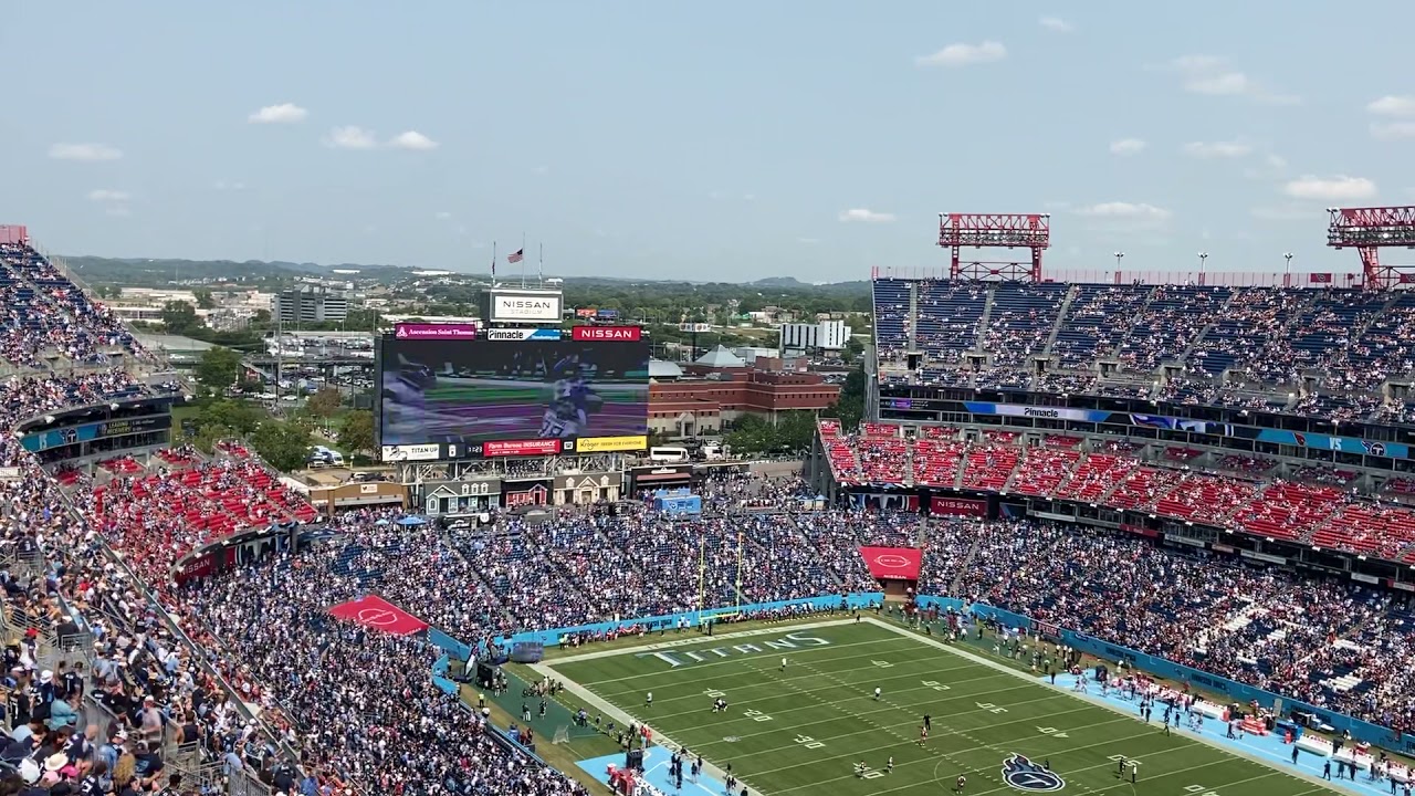 Tennessee Titans Entrance 2021 Home Opener Against the Arizona Cardinals