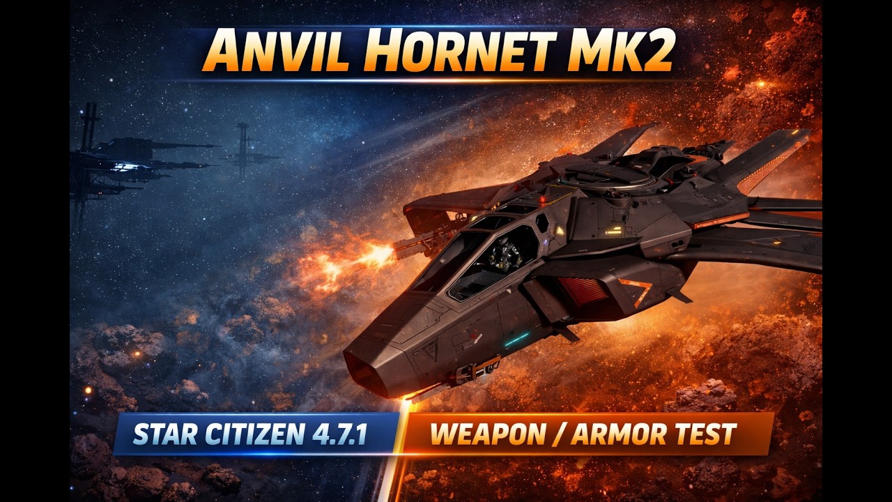 StarCitizen 4.7.1: Anvil Hornet PvE Weapon / Armor Test