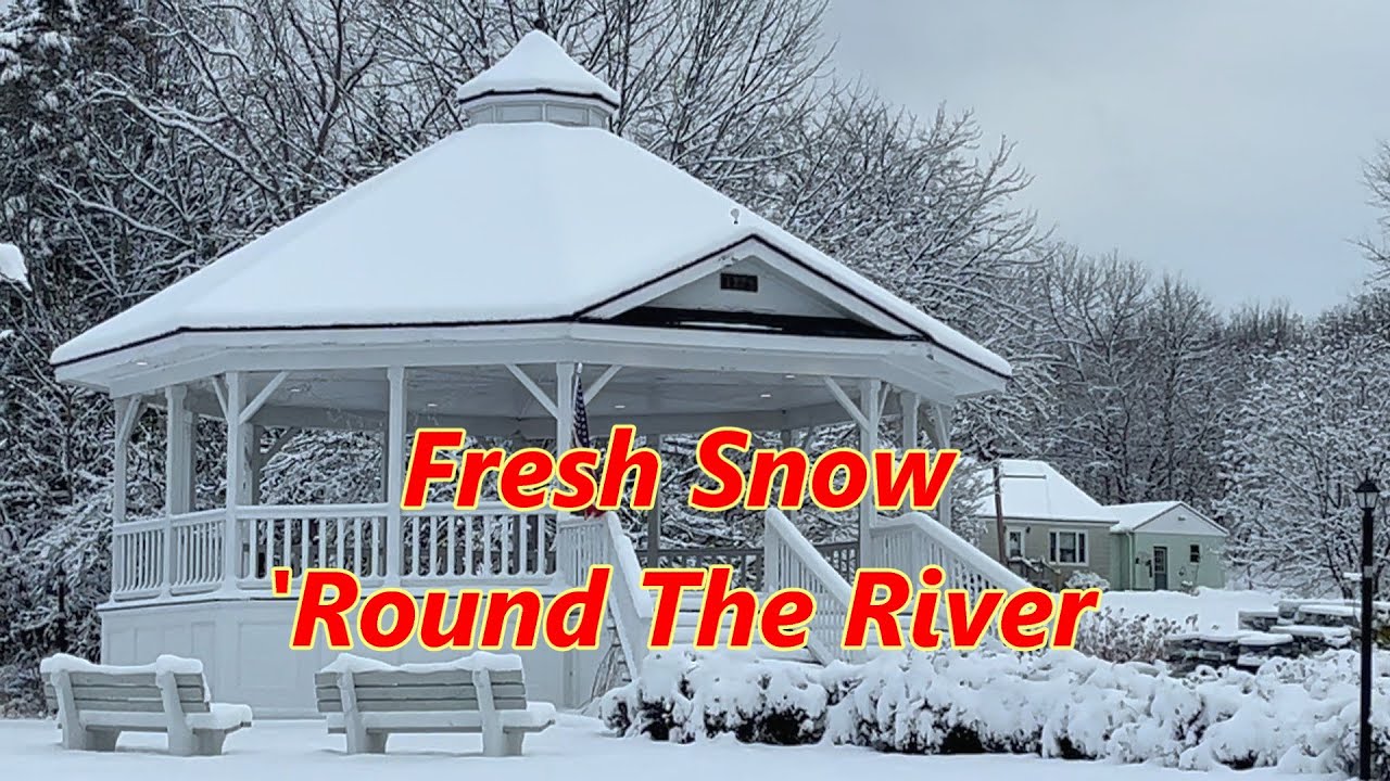 Fresh Snow On A Downeast Maine Town