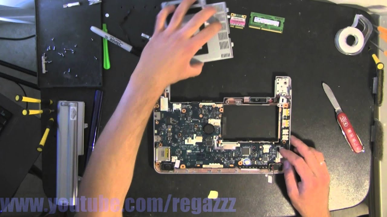 TOSHIBA NB305  take apart video, disassemble, how to open disassembly