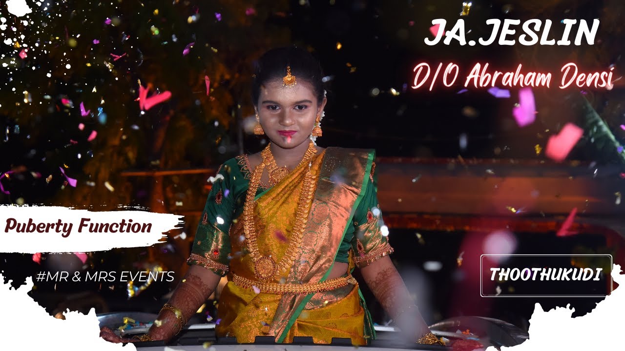 கோலாகலமான சடங்கு FUNCTION | J.A.Jeslin Grand Puberty Ceremony | Thoothukudi | @mrmrsevents
