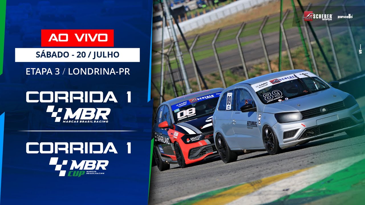 CORRIDA 1 - LONDRINA AO VIVO - TRANSMISSÃO ETAPA 3  - Marcas Brasil Racing