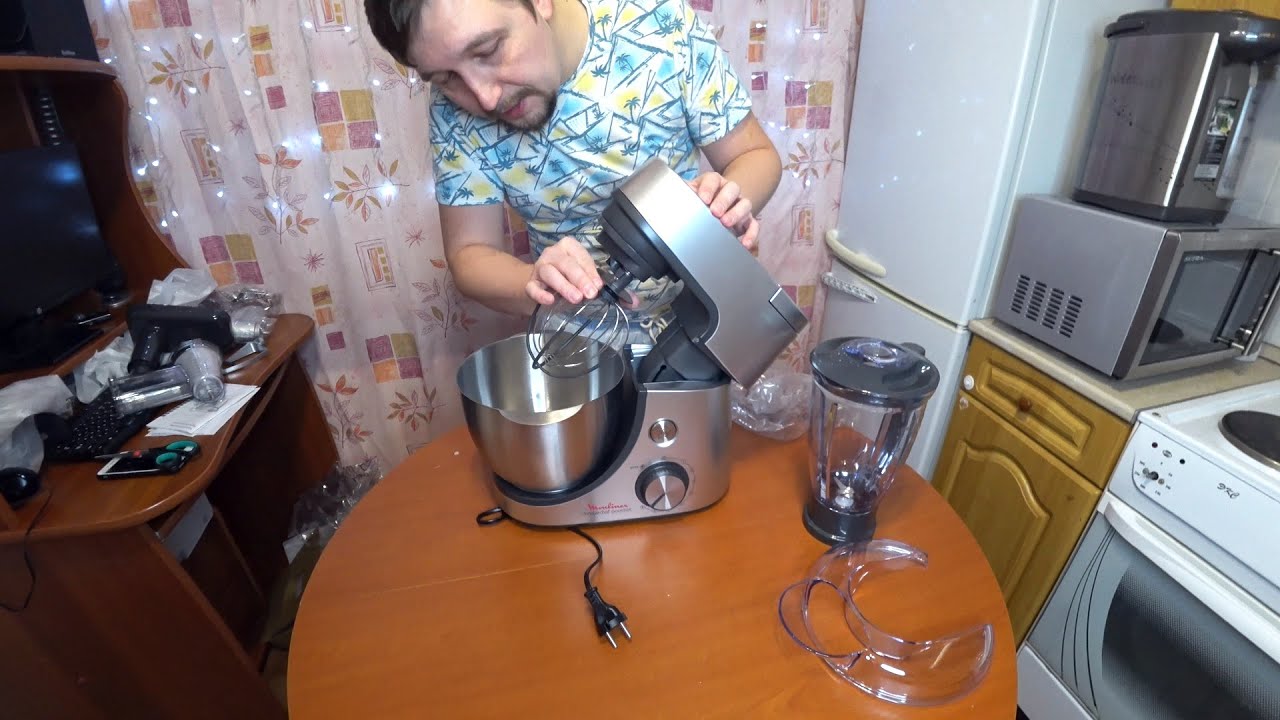 Обзор кухонной машины Moulinex QA519D32 Masterchef Gourmet + Сковорода Tefal Unlimited 25см G2553872