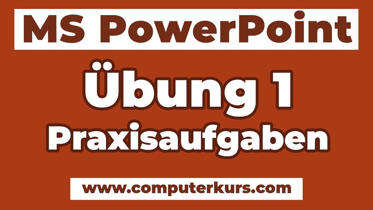 🧠 PowerPoint Übung 1 - Aufgaben für Einsteiger Schritt für Schritt gelöst!
