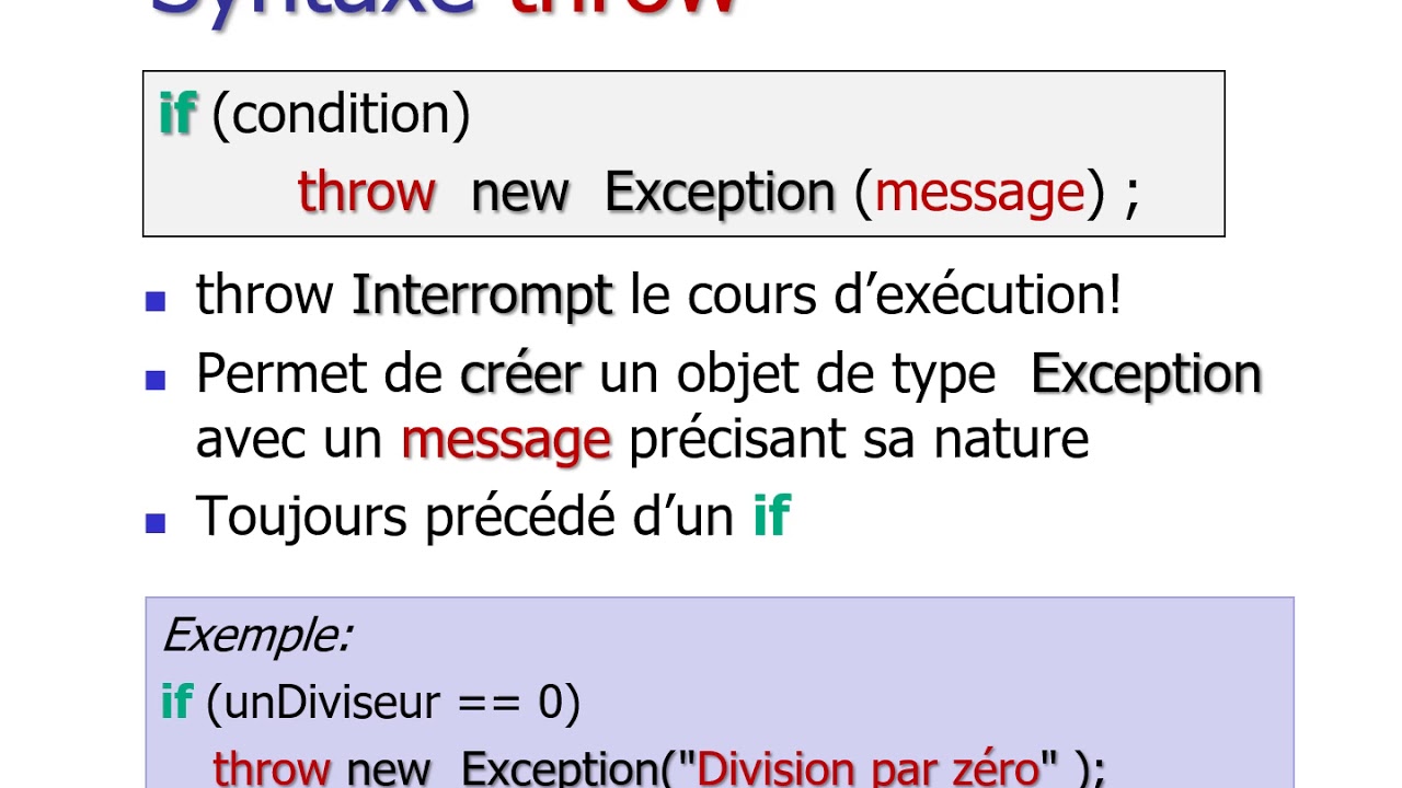 Exceptions en Java