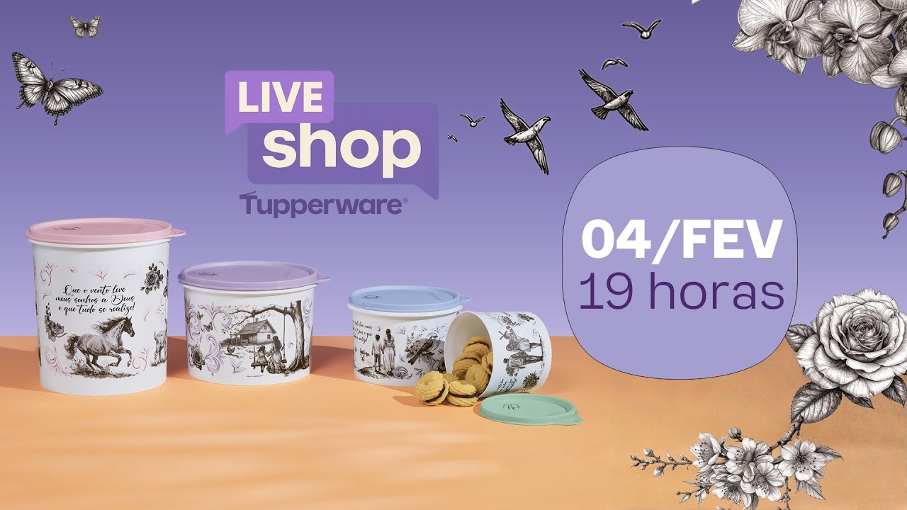 LIVE Shop Tupperware Carioca | Produtos, Ofertas e Lançamentos – Vitrine 02/2026