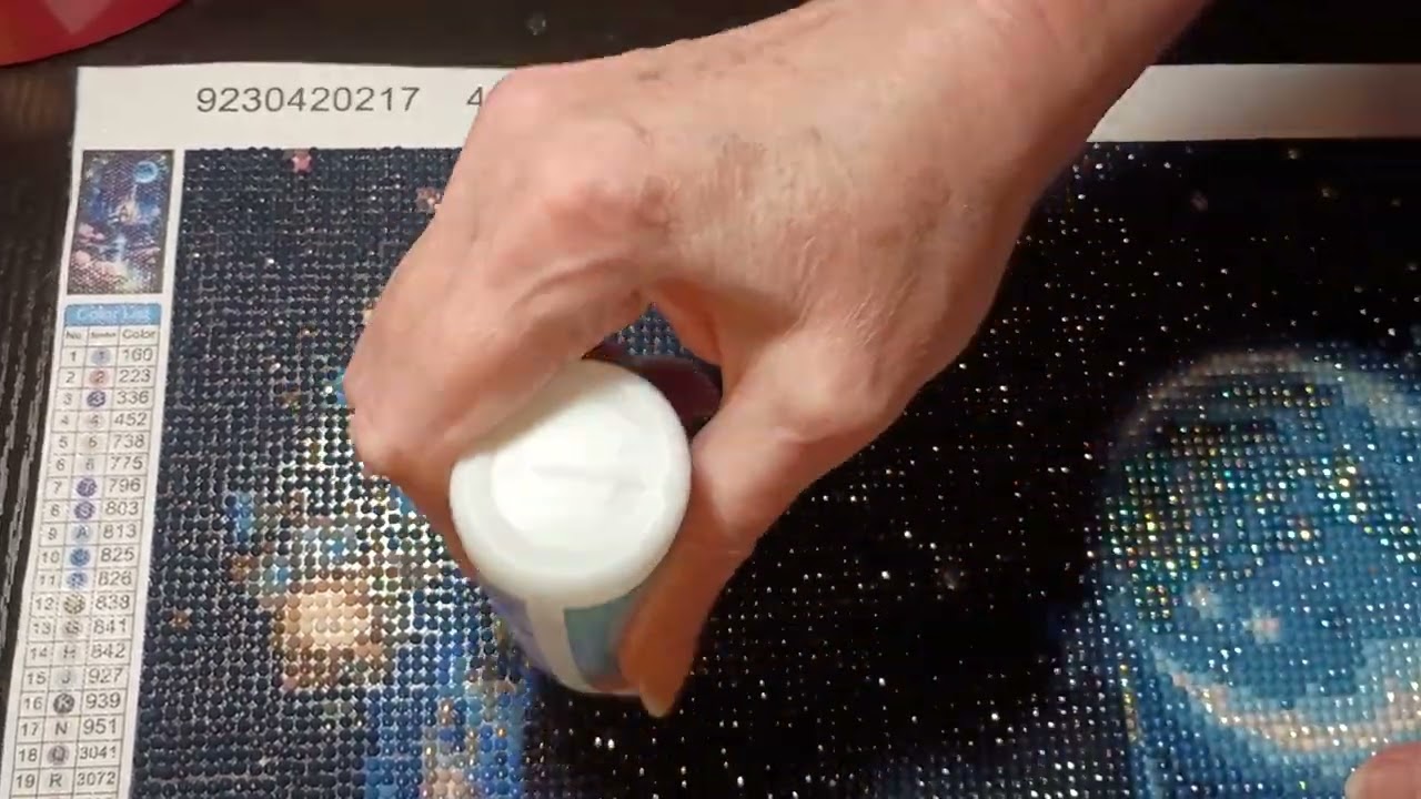 Sealing New Diamond Painting Completion.