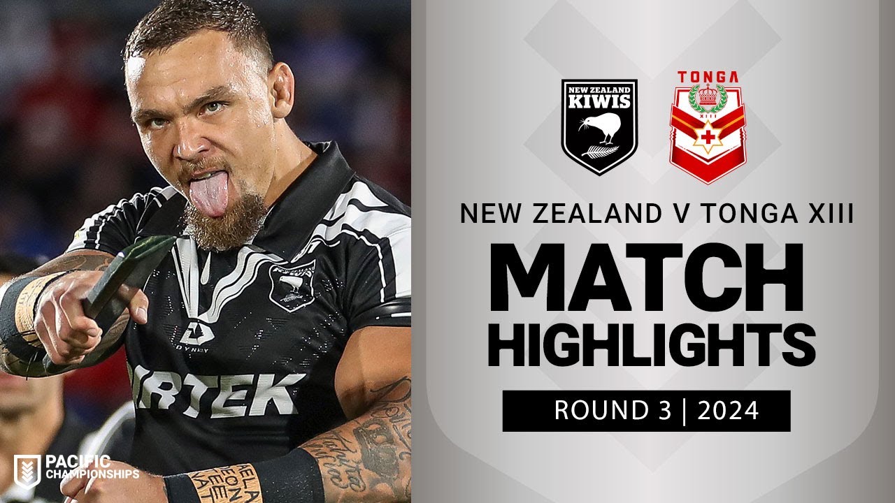 NRL Highlights | Pacific Championships 2024 | Kiwis v Tonga XIII | Match Highlights