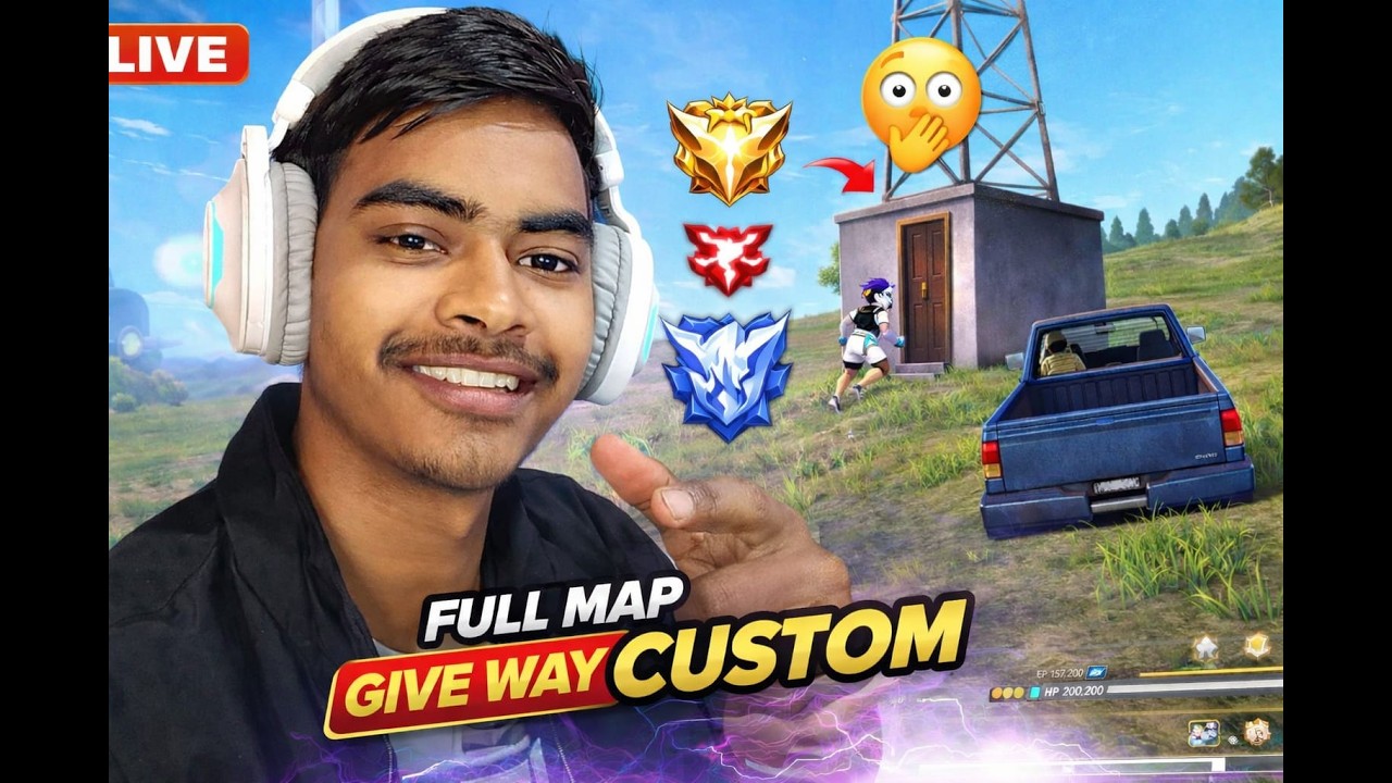 🔴 ONLY CUSTOM CHALLENGE FREE FIRE ON 🔴 LIVE 😱 | 1v4 vs Subscribers | JatinFflive