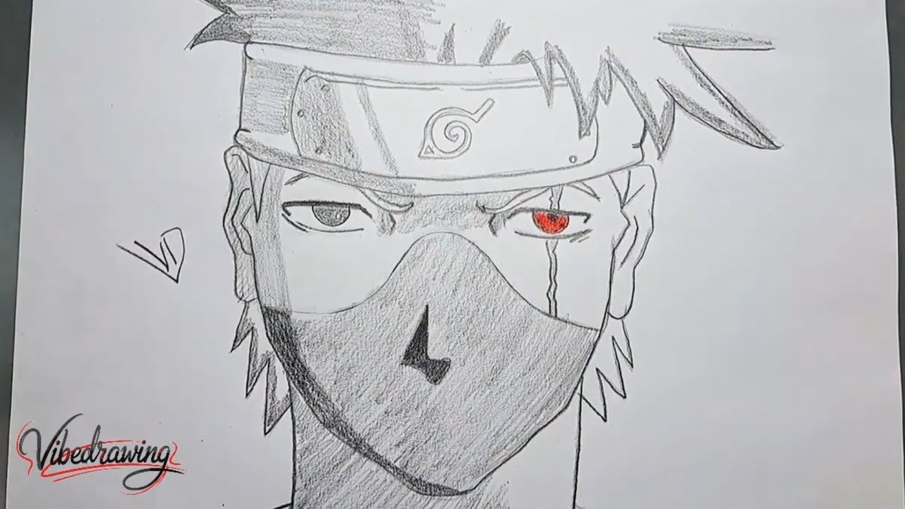 How to Draw Kakashi Hatake / Learn to draw Naruto