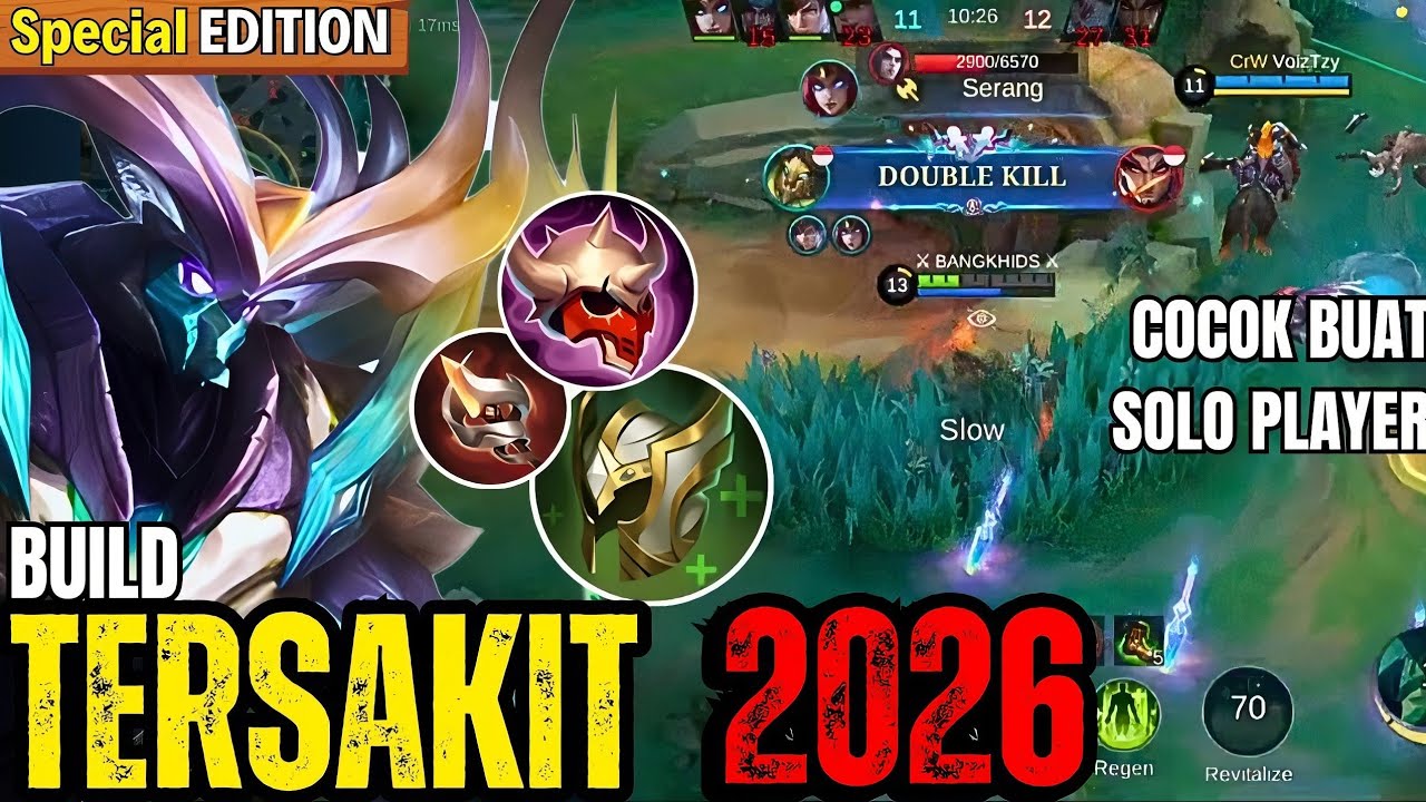 CARA MAIN BELERICK GAK MATI MATI || BUILD BELERICK TERKUAT DAN TERSAKIT 2026.MLBB/MOBILE LEGENDS