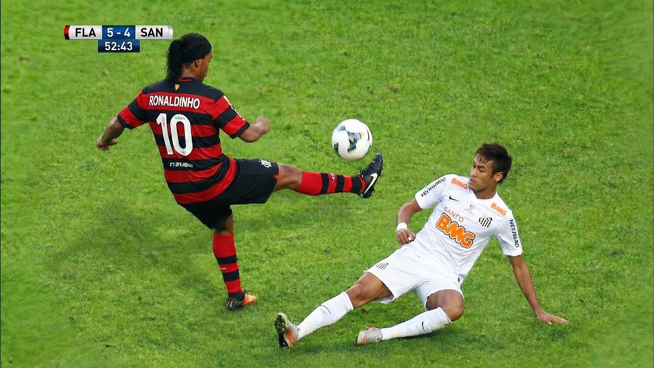 RONALDINHO GAÚCHO DESTRUIU O NEYMAR E MOSTROU QUEM MANDA NO CAMPO DO JEITO MAIS HUMILHANTE POSSÍVEL