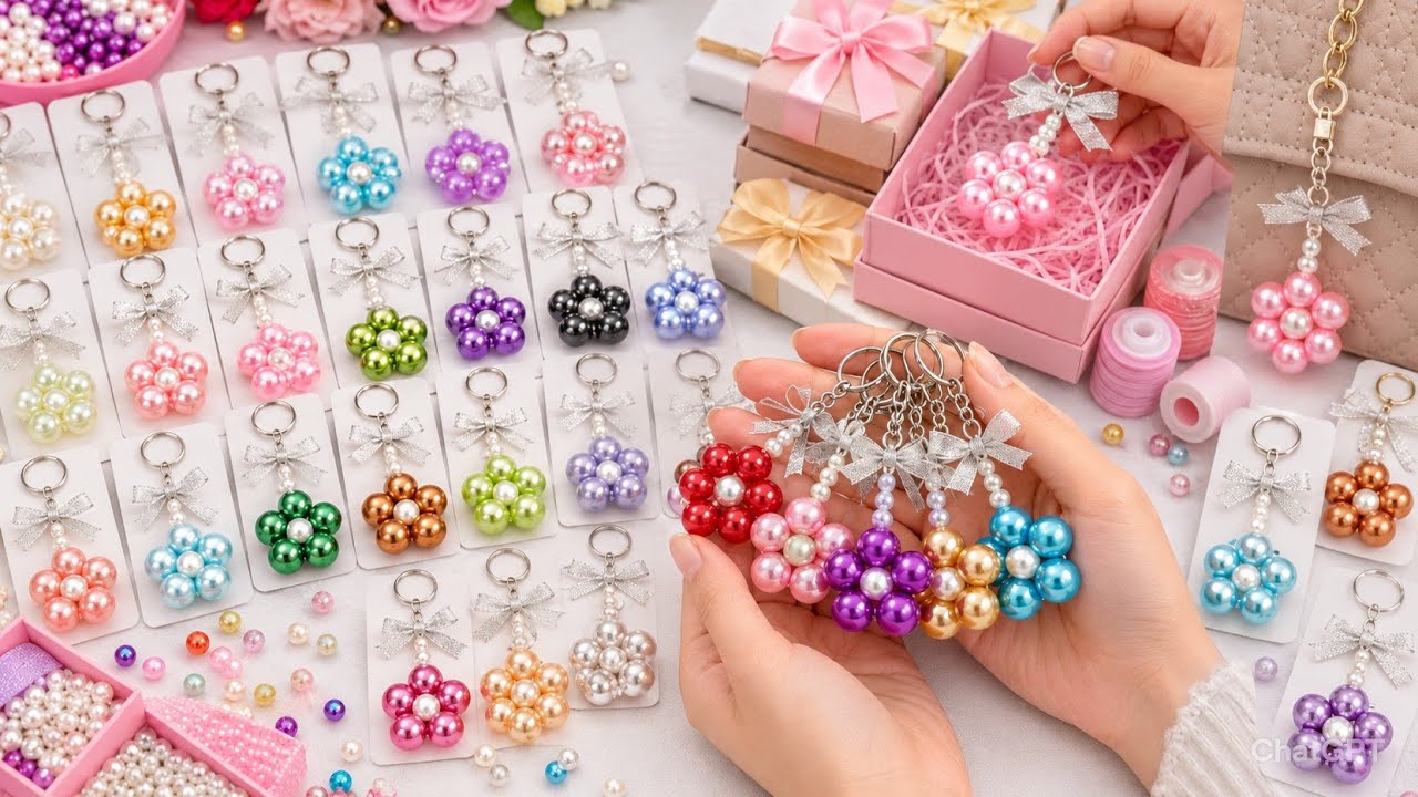 Make Beaded Bag Charms With Me ✨🎀