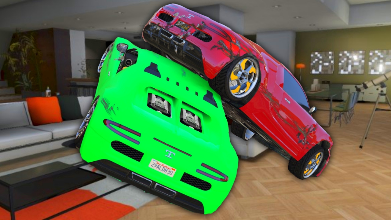 DRIVING INSIDE A BUILDING!? (GTA 5 Funny Moments)