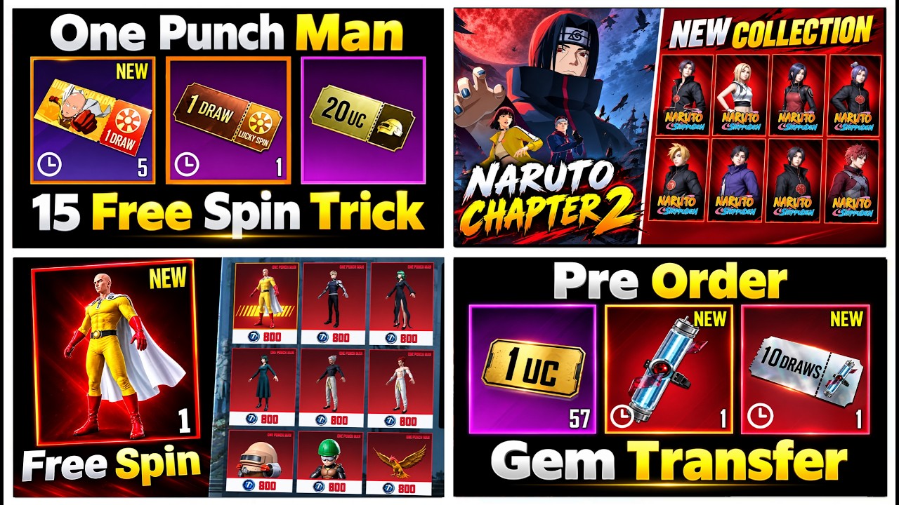 🔴Free 20+ One Punch Man Lucky Spin Voucher | Naruto Chapter 2 | One Punch Man Prize Path Details